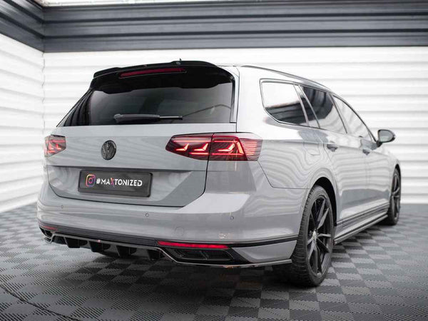Maxton Design - CENTRAL REAR SPLITTER (VERTICAL BARS) VOLKSWAGEN PASSAT R-LINE B8 FACELIFT