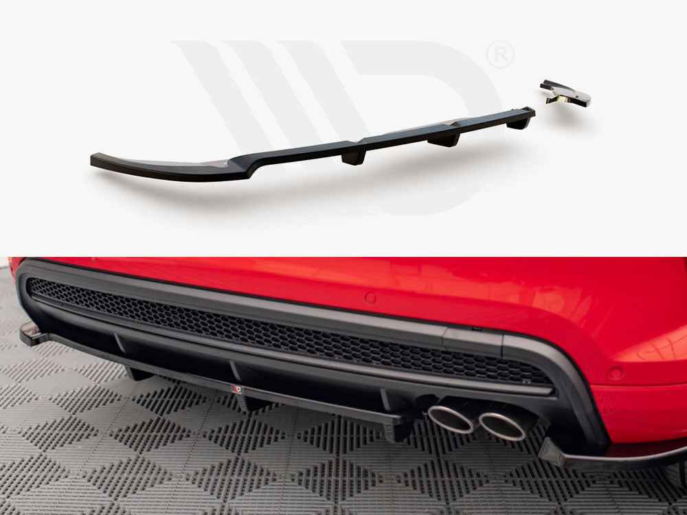 Maxton Design - Central Rear Splitter (Vertical Bars) Fiat 500X Sport Mk1 Facelift