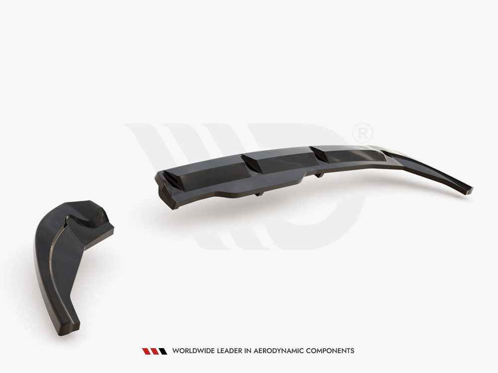 Maxton Design - Central Rear Splitter (Vertical Bars) Fiat 500X Sport Mk1 Facelift