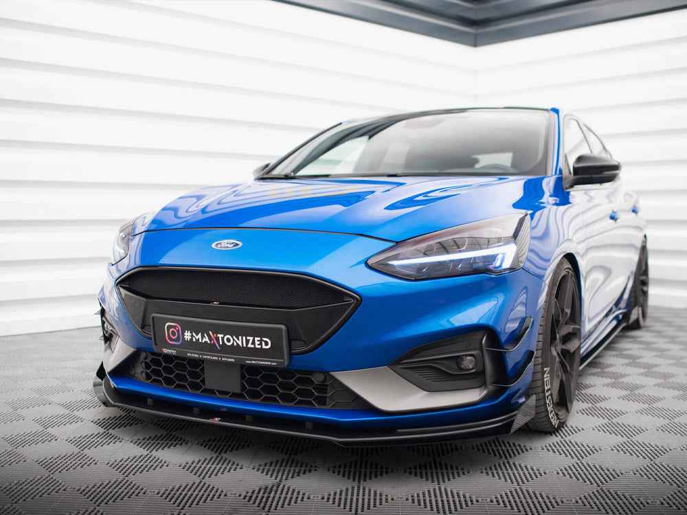 Maxton Design - Street PRO Front Splitter + Flaps Ford Focus ST / ST-Line Mk4