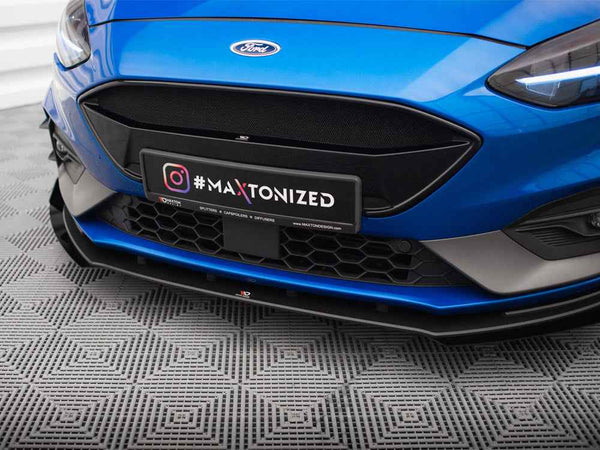 Maxton Design - Street PRO Front Splitter + Flaps Ford Focus ST / ST-Line Mk4