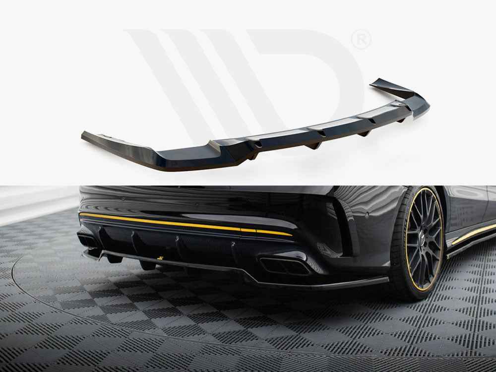 Maxton Design - CENTRAL REAR SPLITTER (VERTICAL BARS) MERCEDES-AMG CLA 45 C117 FACELIFT