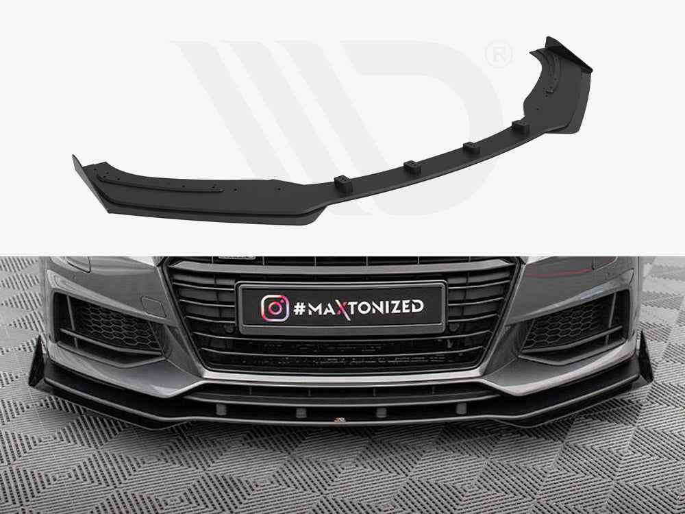Maxton Design - STREET PRO FRONT SPLITTER + FLAPS AUDI TT S / S-LINE 8S