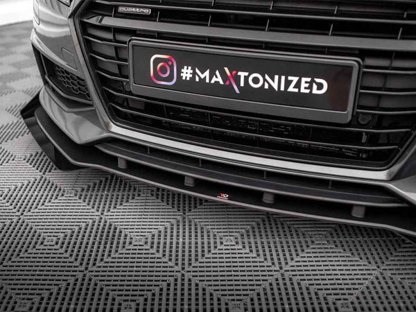Maxton Design - STREET PRO FRONT SPLITTER + FLAPS AUDI TT S / S-LINE 8S