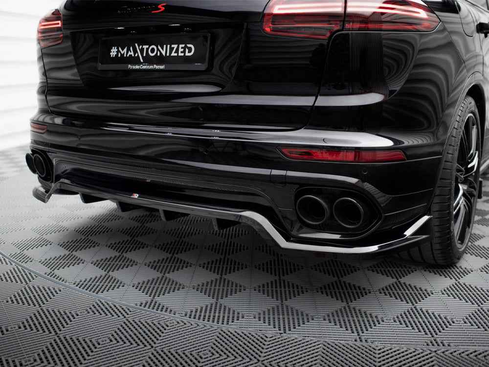 Maxton Design - CENTRAL REAR SPLITTER (VERTICAL BARS) PORSCHE CAYENNE MK2 FACELIFT