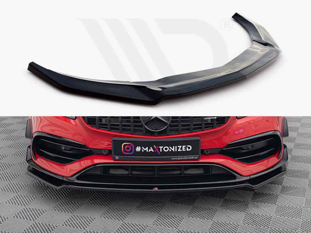 Maxton Design - FRONT SPLITTER V.2 MERCEDES-BENZ A45 AERO W176 FACELIFT