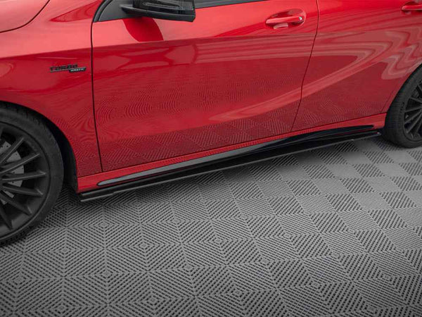 Maxton Design - STREET PRO SIDE SKIRTS DIFFUSERS MERCEDES-BENZ A 45 AMG W176 FACELIFT