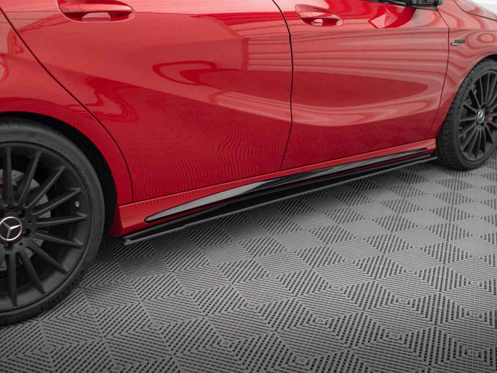 Maxton Design - STREET PRO SIDE SKIRTS DIFFUSERS MERCEDES-BENZ A 45 AMG W176 FACELIFT