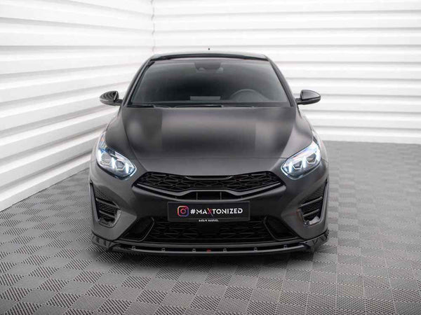 Maxton Design - Front Splitter V.2 Kia Proceed GT Mk3 Facelift / Ceed GT / GT - Line Mk1 Facelift