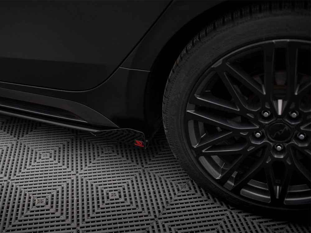 Maxton Design - Street PRO Side Skirts Diffusers + Flaps Kia Proceed GT / GT-Line Mk1 Facelift / Ceed GT Mk3 Facelift