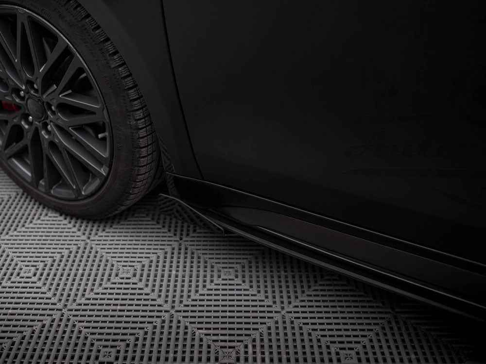 Maxton Design - Street PRO Side Skirts Diffusers + Flaps Kia Proceed GT / GT-Line Mk1 Facelift / Ceed GT Mk3 Facelift