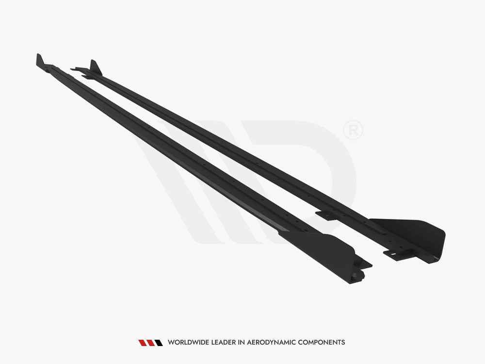 Maxton Design - Street PRO Side Skirts Diffusers + Flaps Kia Proceed GT / GT-Line Mk1 Facelift / Ceed GT Mk3 Facelift