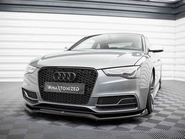 Maxton Design - FRONT SPLITTER V.4 AUDI S5 / A5 S-LINE COUPE / SPORTBACK 8T FACELIFT