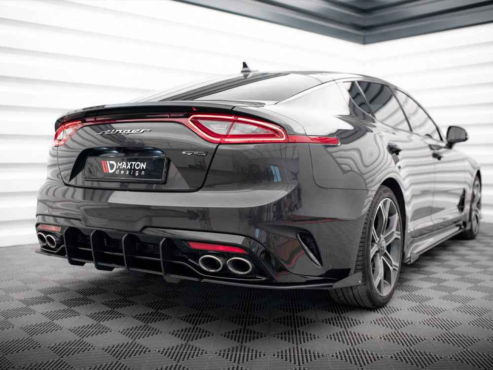 Maxton Design - STREET PRO REAR SIDE SPLITTERS + FLAPS KIA STINGER GT-LINE MK1