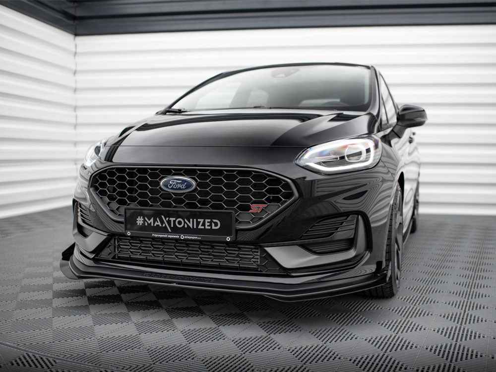 Maxton Design - STREET PRO FRONT SPLITTER + FLAPS FORD FIESTA ST/ST LINE MK8/8.5 FACELIFT