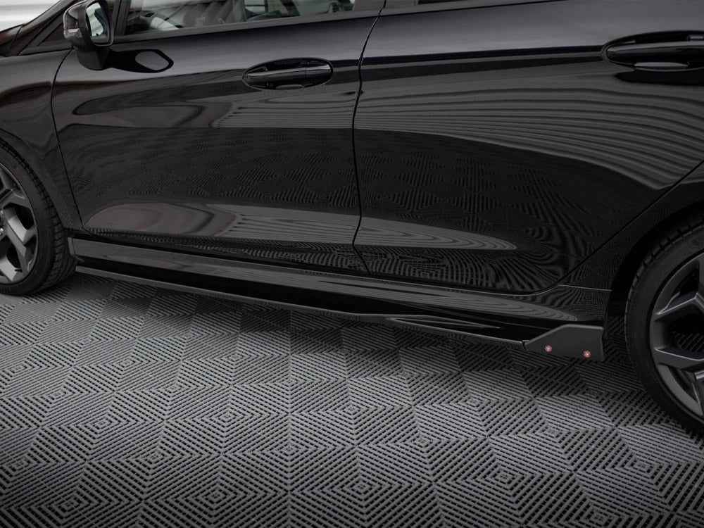 Maxton Design - SIDE SKIRTS DIFFUSERS V.2 + FLAPS FORD FIESTA ST / ST-LINE MK8/8.5