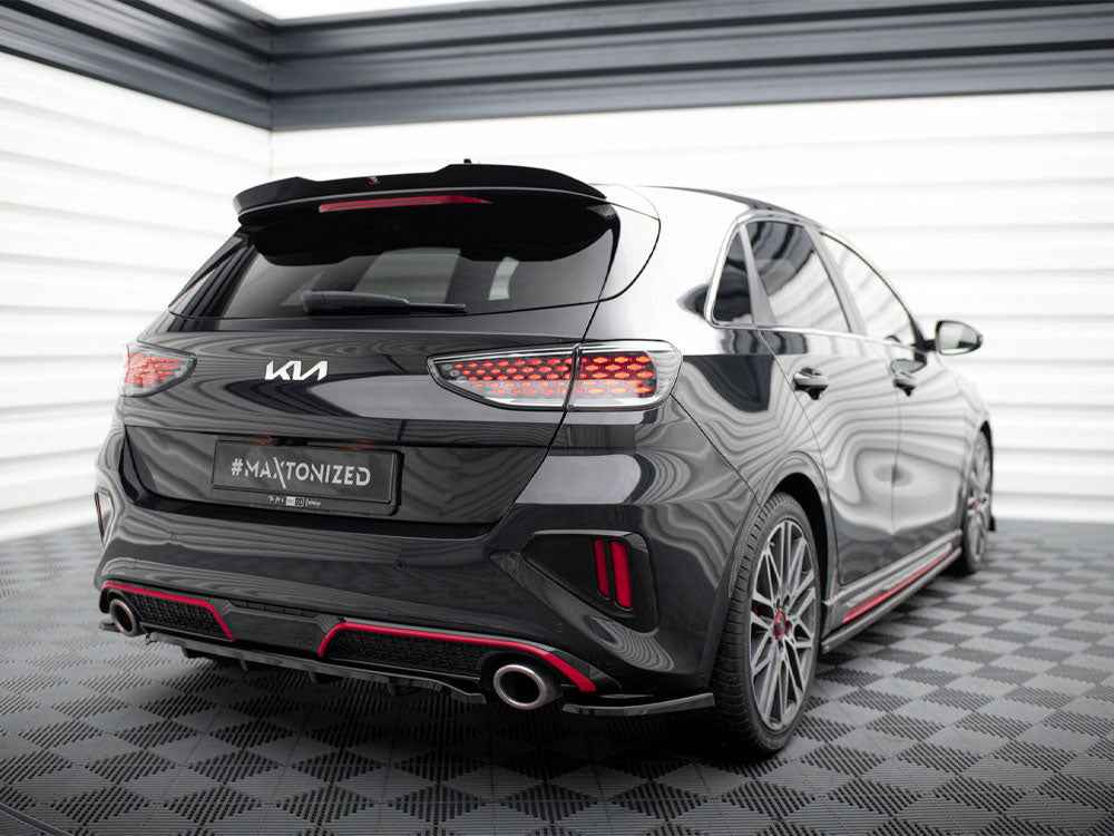 Maxton Design - Central Rear Splitter (Vertical Bars) Kia Ceed GT Mk3 Facelift