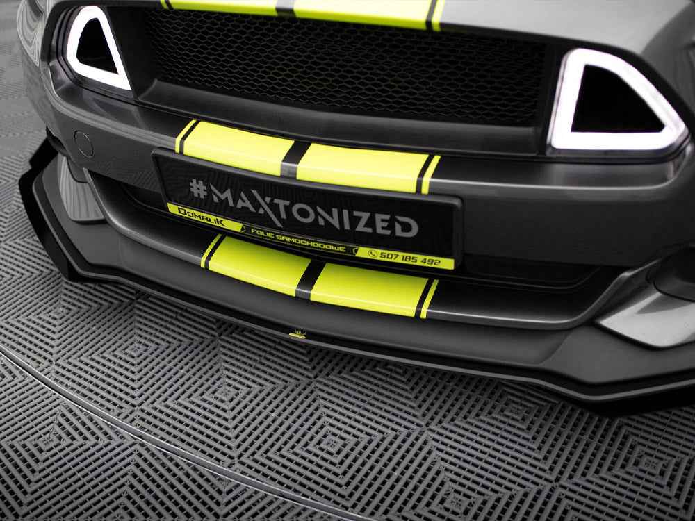 Maxton Design - Street PRO Front Splitter + Flaps Ford Mustang GT Mk6