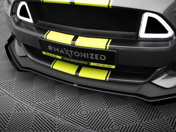 Maxton Design - Street PRO Front Splitter + Flaps Ford Mustang GT Mk6