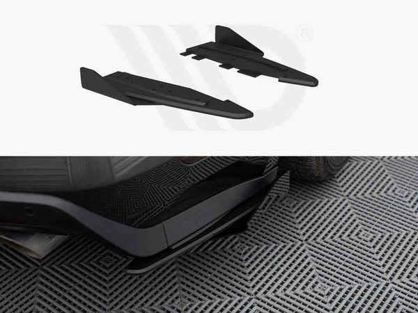 Maxton Design - Street Pro Rear Side Splitters + Flaps Ford Mustang GT Mk6