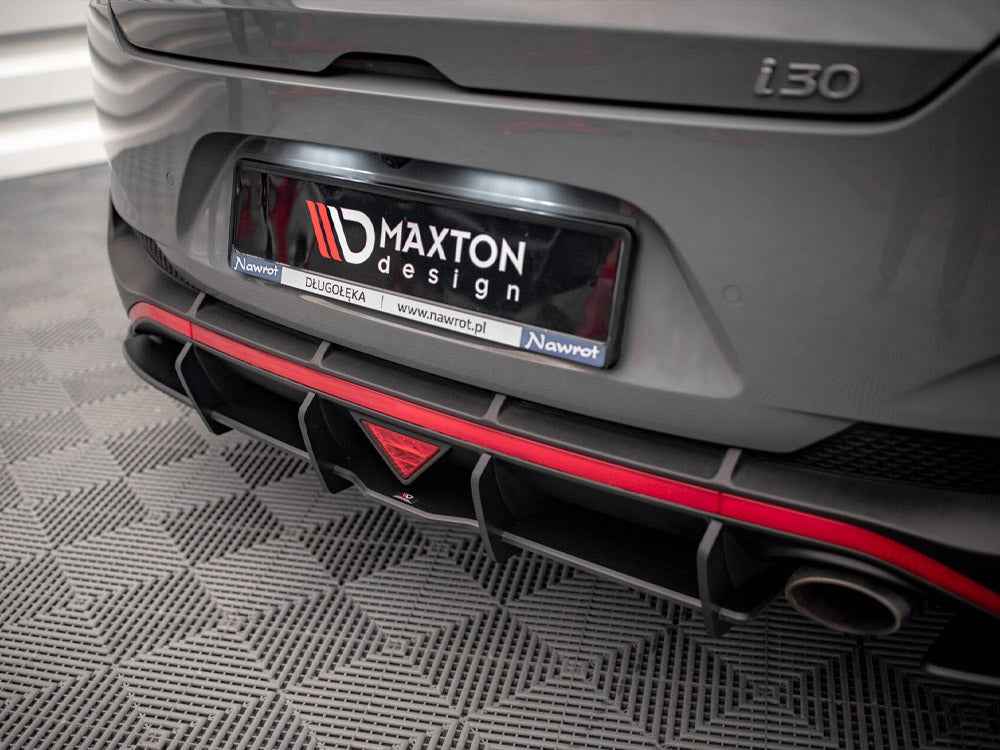 Maxton Design - Street PRO Rear Diffuser Hyundai I30 Fastback N-Line Mk3 Facelift