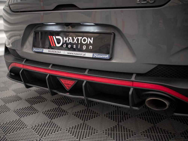 Maxton Design - Street PRO Rear Diffuser + Flaps Hyundai I30 Fastback N-Line Mk3 Facelift