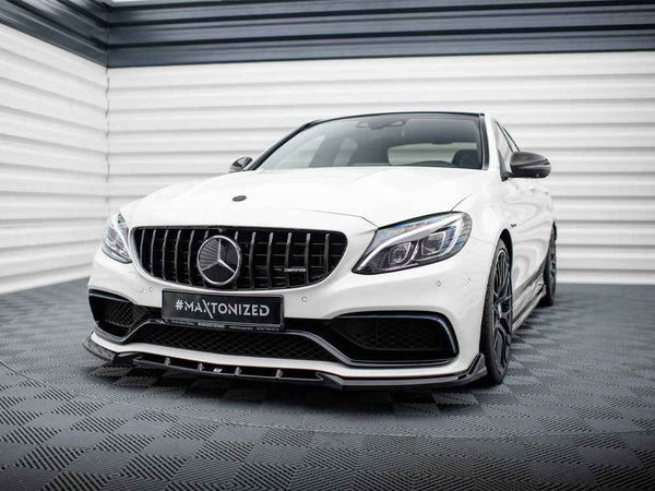 Maxton Design - Front Splitter V.2 Mercedes-AMG C63 Sedan / Estate W205 / S205