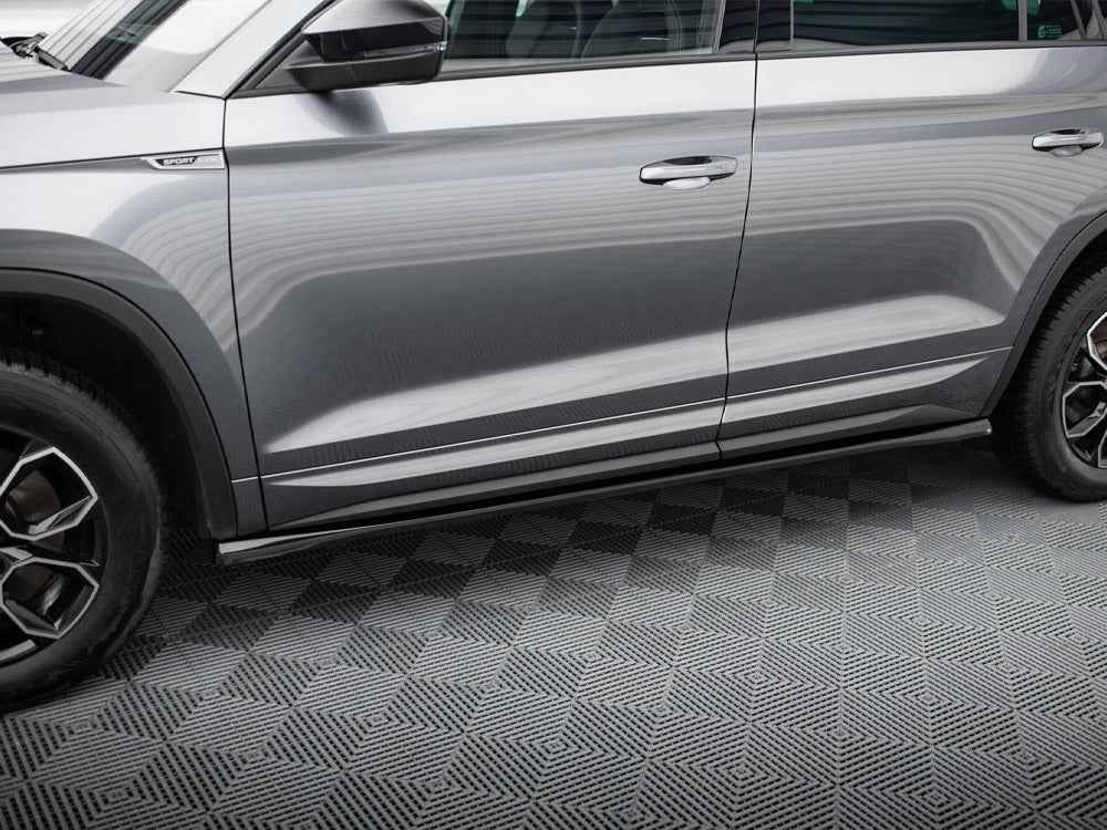 Maxton Design - SIDE SKIRTS DIFFUSERS SKODA KODIAQ SPORTLINE MK1 FACELIFT