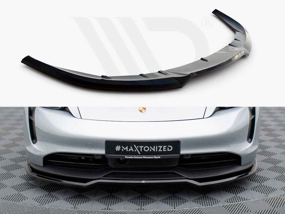 Maxton Design - FRONT SPLITTER PORSCHE TAYCAN / TAYCAN 4 / TAYCAN 4S / TAYCAN GTS MK1