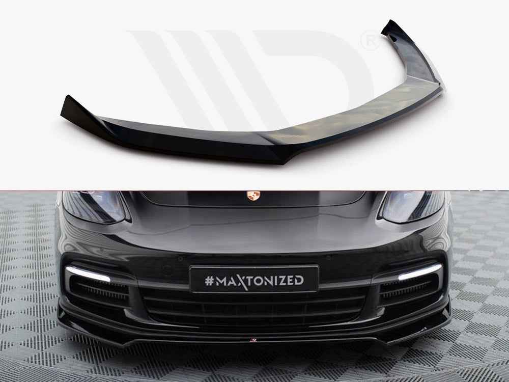 Maxton Design - FRONT SPLITTER V.2 PORSCHE PANAMERA E-HYBRID 971