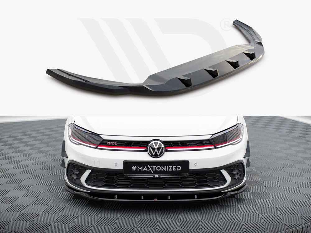 Maxton Design - FRONT SPLITTER V.1 VOLKSWAGEN POLO GTI MK6 FACELIFT