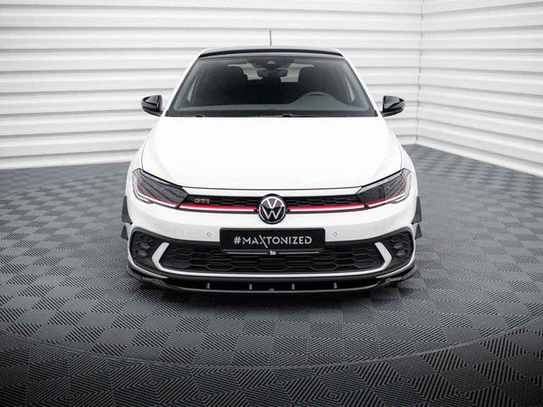 Maxton Design - FRONT SPLITTER V.1 VOLKSWAGEN POLO GTI MK6 FACELIFT
