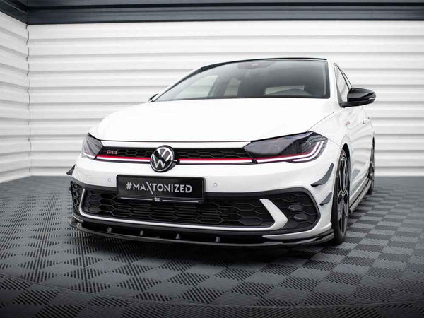 Maxton Design - FRONT SPLITTER V.1 VOLKSWAGEN POLO GTI MK6 FACELIFT