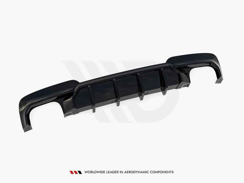 Maxton Design - REAR VALANCE V.2 BMW 5 M-PACK F10 (VERSION WITH TWO DOUBLE EXHAUSTS)