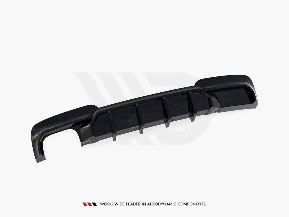 Maxton Design - REAR VALANCE V.2 BMW 5 M-PACK F10 (VERSION WITH DOUBLE EXHAUST ON ONE SIDE)