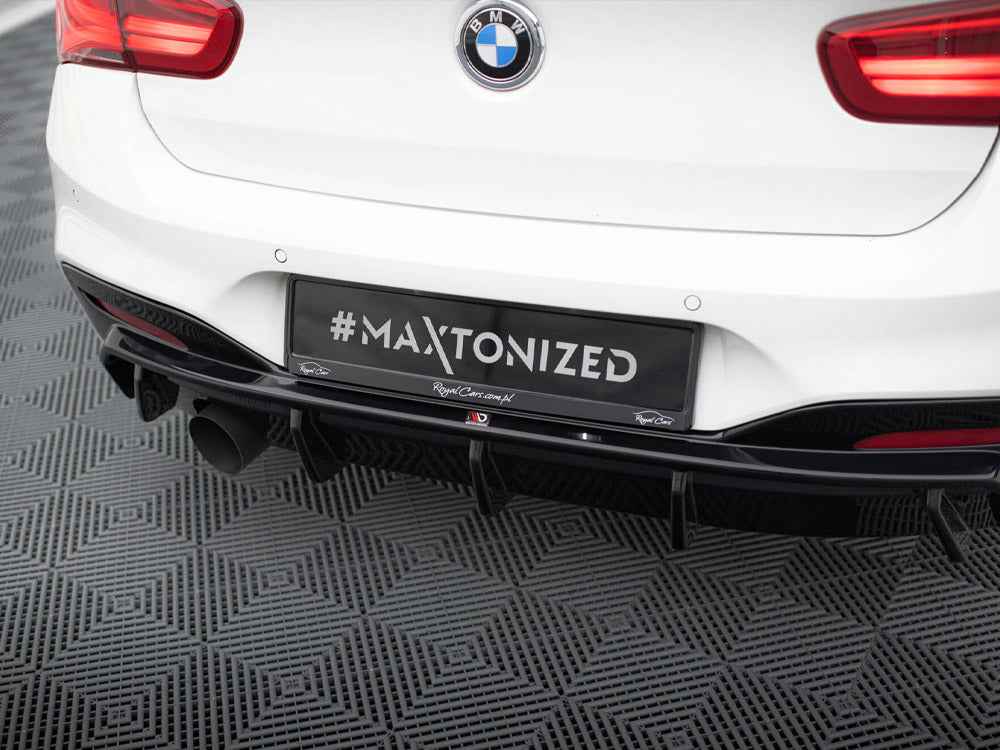Maxton Design - REAR VALANCE BMW 1 M-PACK F20 FACELIFT (VERSION WITH SINGLE EXHAUST ON ONE SIDE)