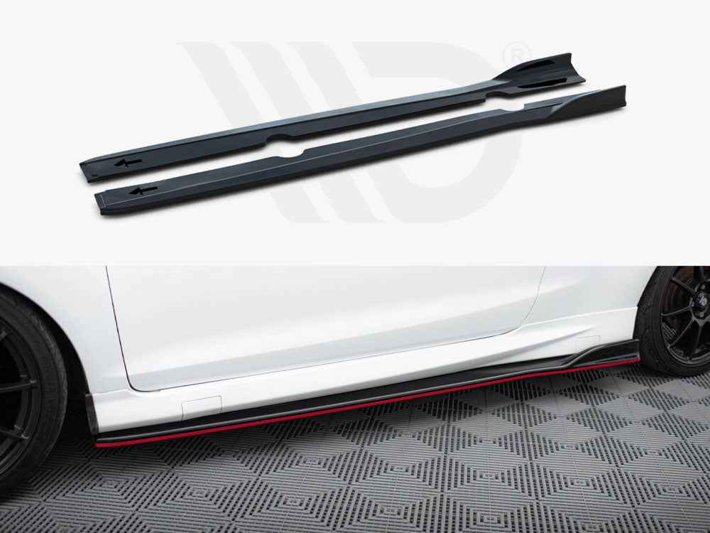 Maxton Design - Side Skirts Diffusers V.3 Ford Fiesta ST / ST-Line Mk7 / Mk7 FL