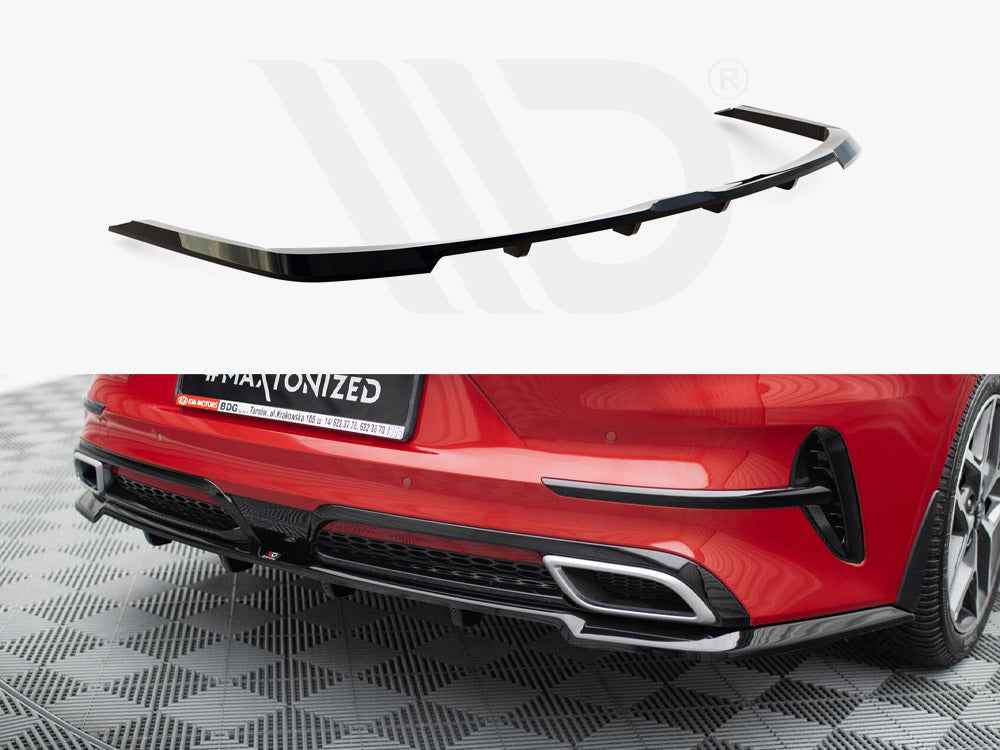 Maxton Design - CENTRAL REAR SPLITTER (VERTICAL BARS) KIA PROCEED GT-LINE MK1
