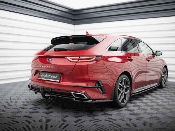 Maxton Design - CENTRAL REAR SPLITTER (VERTICAL BARS) KIA PROCEED GT-LINE MK1
