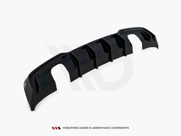Maxton Design - REAR VALANCE AUDI A3 S-LINE SPORTBACK 8V FACELIFT (VERSION WITH SINGLE EXHAUSTS ON BOTH SIDES)