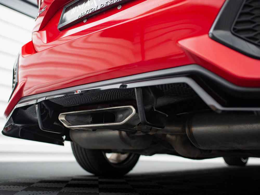 Maxton Design - Central Rear Splitter (Vertical Bars) Honda Civic SI Mk10