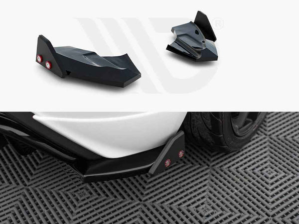 Maxton Design - REAR SIDE SPLITTERS V.3 + FLAPS FORD FIESTA ST MK7 FACELIFT