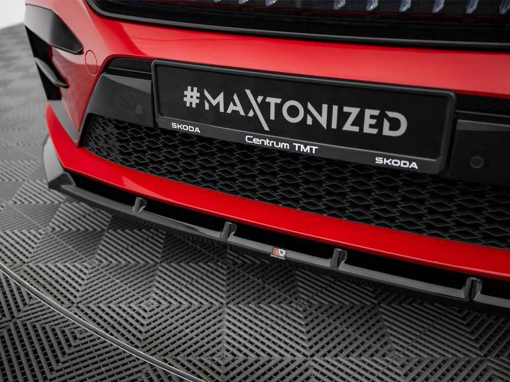 Maxton Design - FRONT SPLITTER SKODA ENYAQ COUPE IV