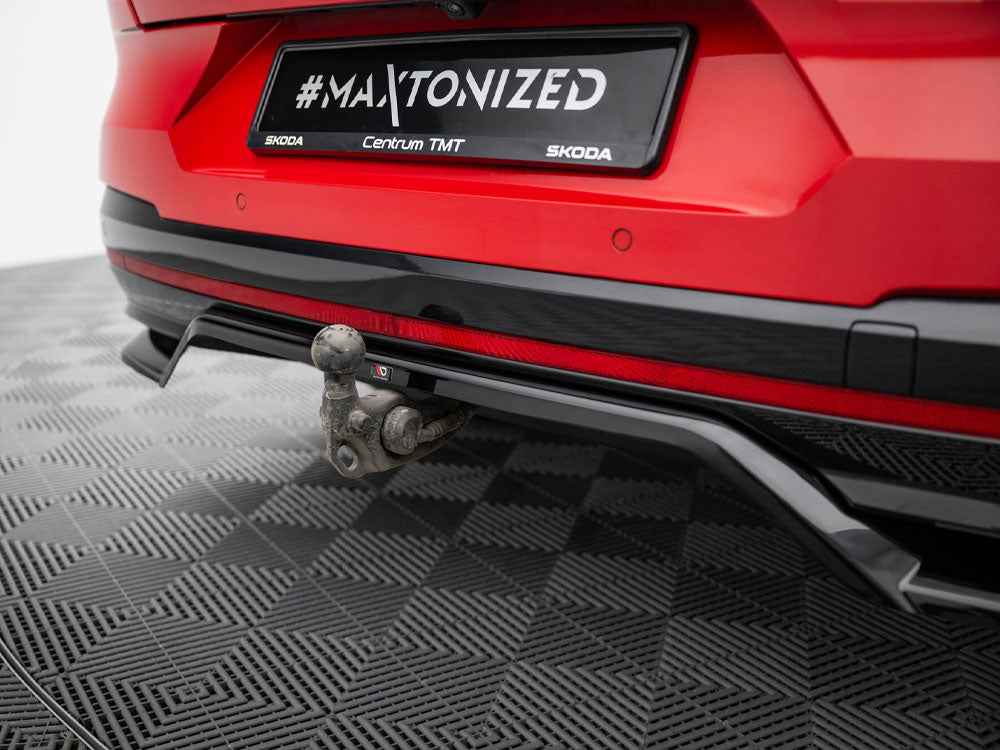 Maxton Design - REAR SPLITTER (VERTICAL BARS) SKODA ENYAQ COUPE IV