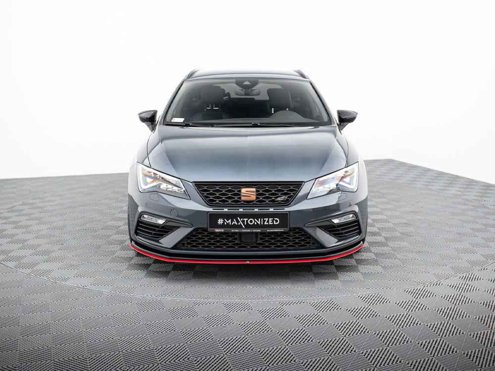 Maxton Design - Front Splitter V.3 Seat Leon Cupra / FR Mk3 FL