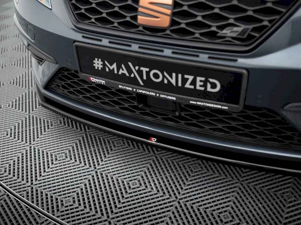 Maxton Design - FRONT SPLITTER V4 SEAT LEON CUPRA/ FR MK3 FACELIFT (2017-2020)