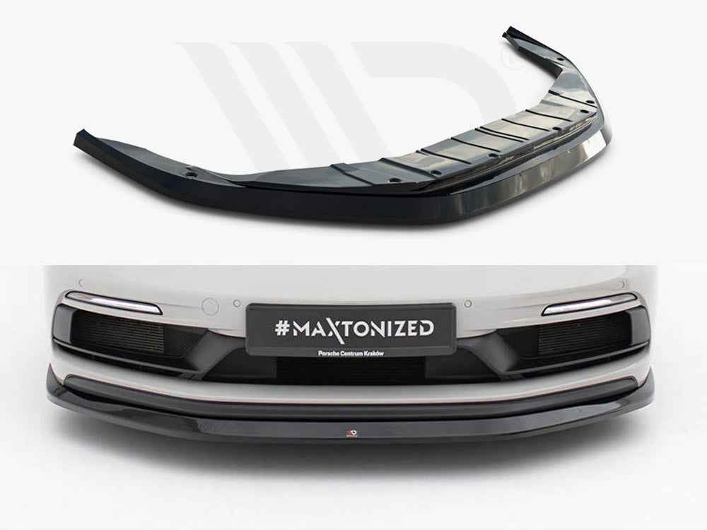 Maxton Design - Front Splitter V.1 Porsche 718 Cayman GTS 982c