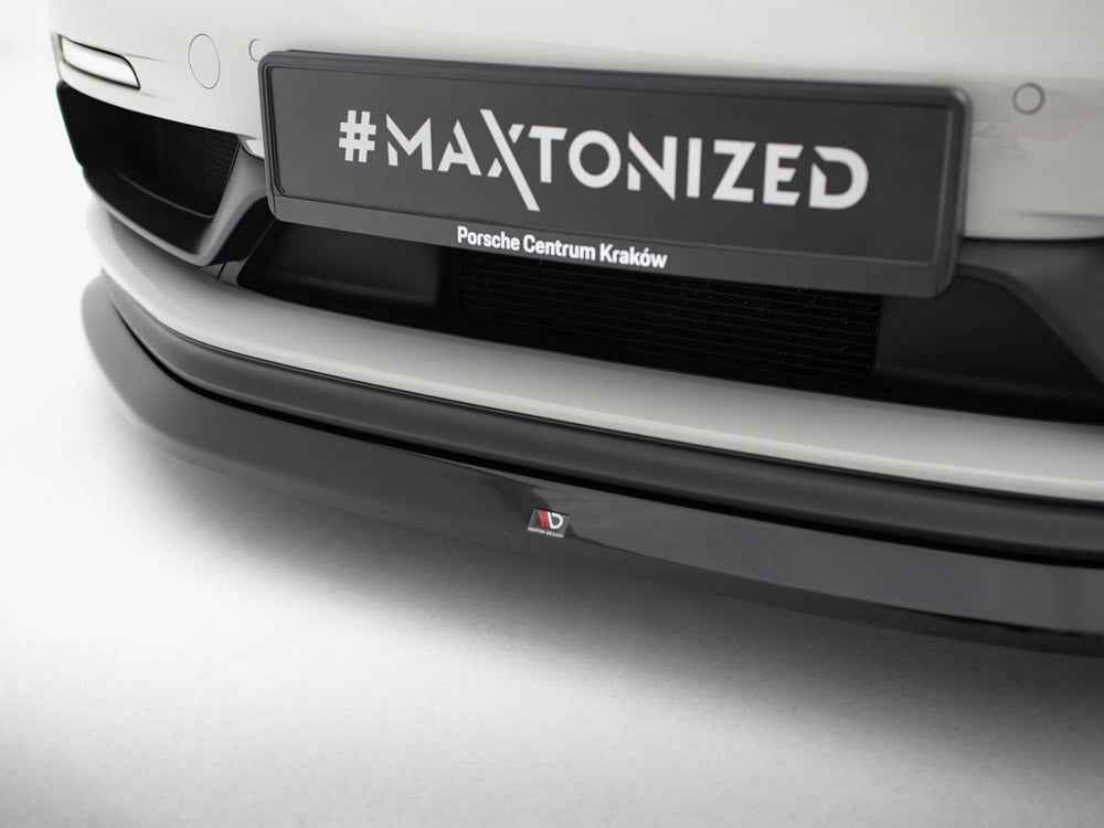 Maxton Design - Front Splitter V.1 Porsche 718 Cayman GTS 982c