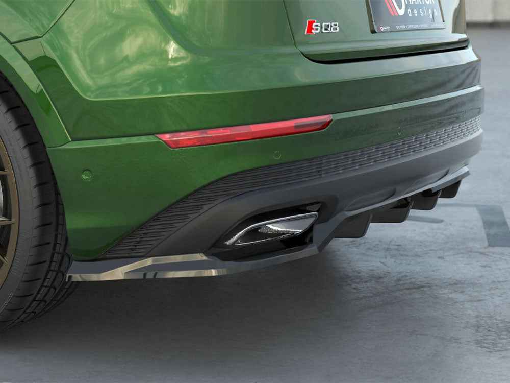 Maxton Design - Rear Splitter (Vertical Bars) Audi Q8 Mk1 Facelift