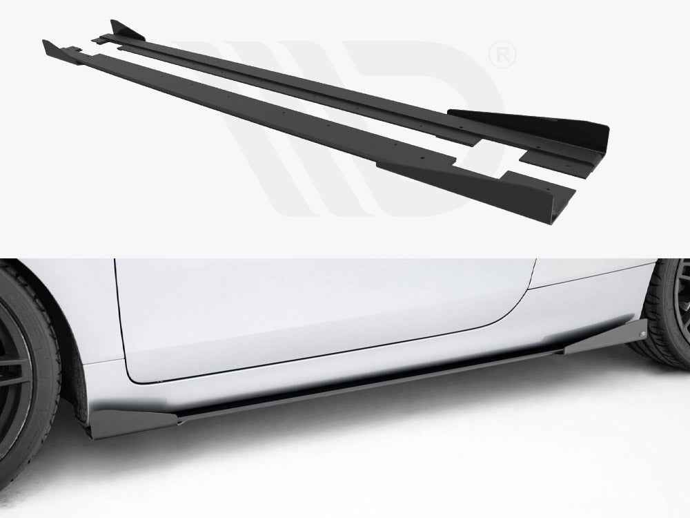 Maxton Design - Street PRO Side Skirts Diffusers + Flaps Audi TT S / TT S-Line 8J Facelift